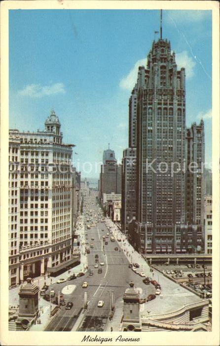Chicago Illinois Michigan Avenue Autos