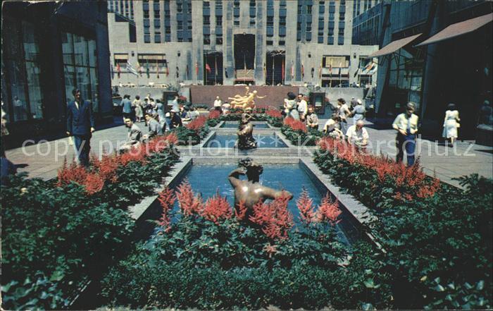 New York City Garden Plaza of Rockefeller Center