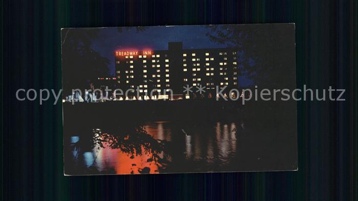 Binghamton Treadway Hotel at night