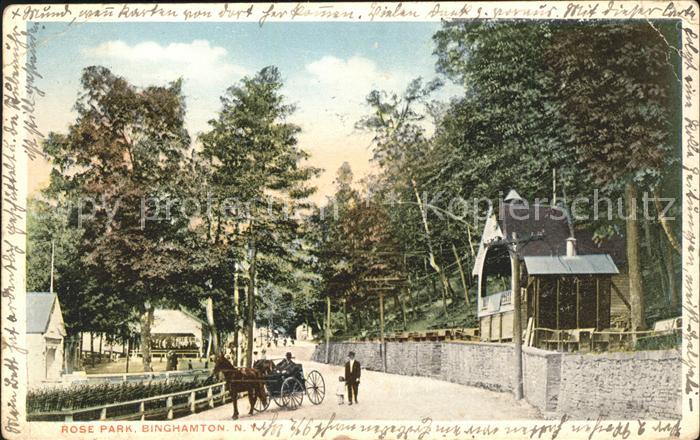 Binghamton Rose Park Pferdewagen