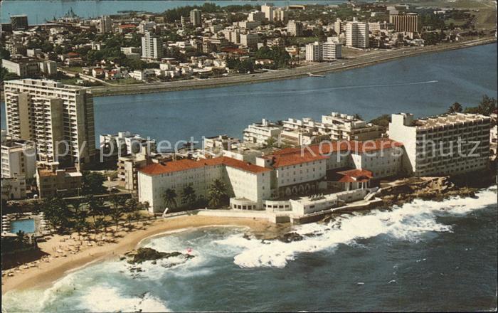 Puerto Rico USA Condado Beach Hotel Flugaufnahm