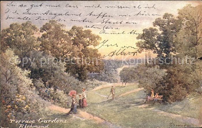 Richmond Hill New York Terrace Gardens Kuenstlerkarte