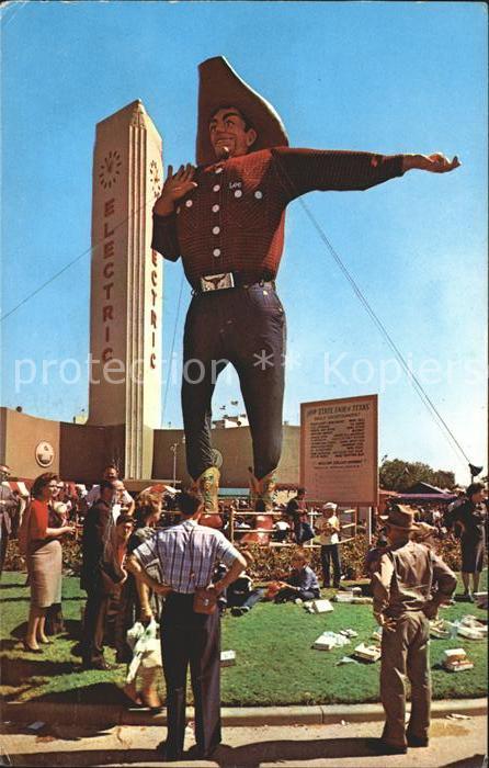 Dallas Texas Big Tex Wold tallest Cowboy Fair