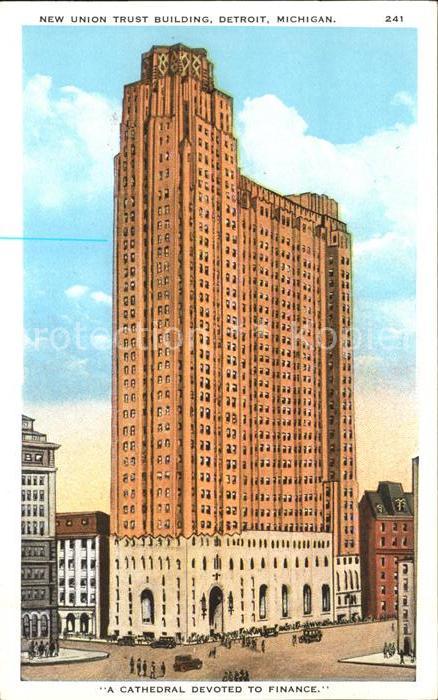 Detroit Michigan New Union Trust Building