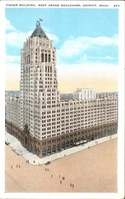 Detroit Michigan Fisher Building West Grand Boulevard