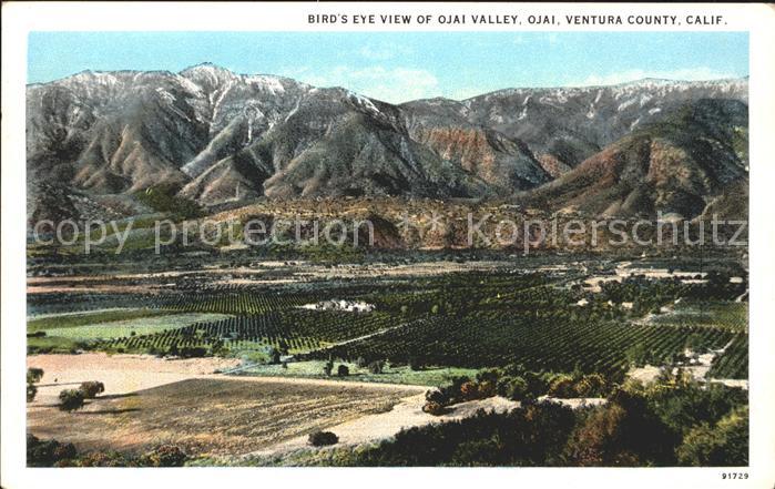 Ojai Fliegeraufnahme Ojai Valley