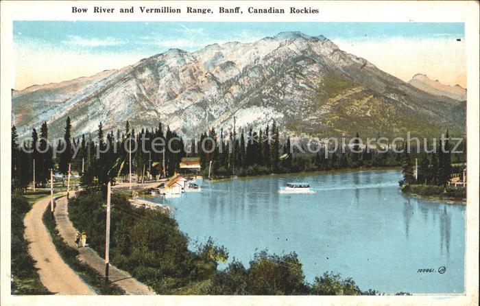 Banff Canada Bow River and Vermillion Range