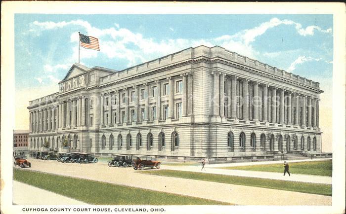 Cleveland Ohio Cuyhoga Country Court House Autos