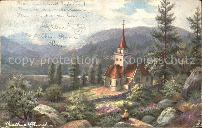 Verlag Tucks Oilette Nr. 7148 Cratihie Church E. Longstaffe