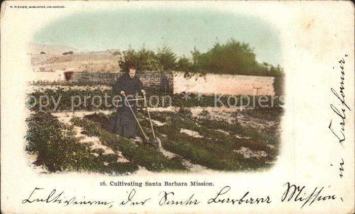 Landwirtschaft Acker Mönch Cultivating Santa Barbara M