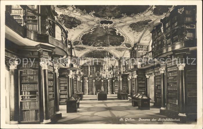 Bibliothek Library St. Gallen Stiftsbibliothek