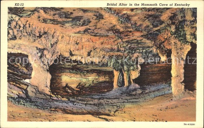 Hoehlen Caves Grottes Bridal Altar Mammoth Cave Kentucky