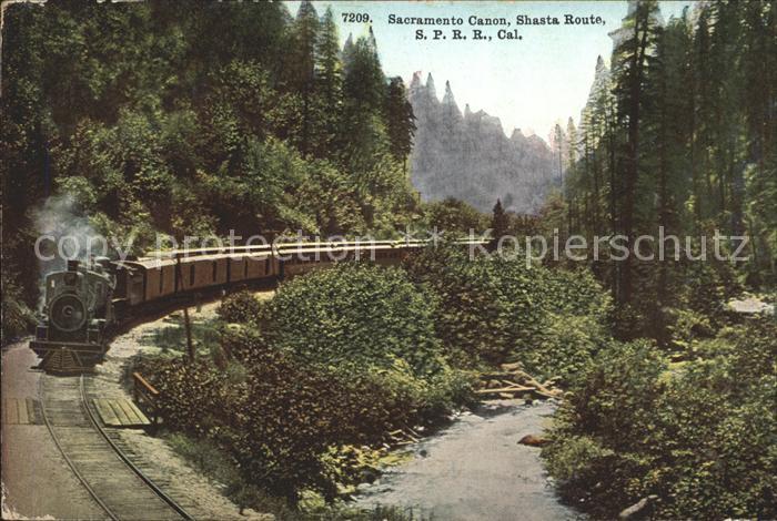 Lokomotive Sacramento Canon Shasta Route California