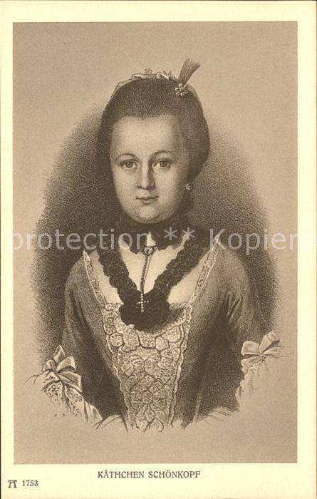 Goethe Johann Wolfgang von Kätchen Schönkopf F. A. Ackermann's Ver