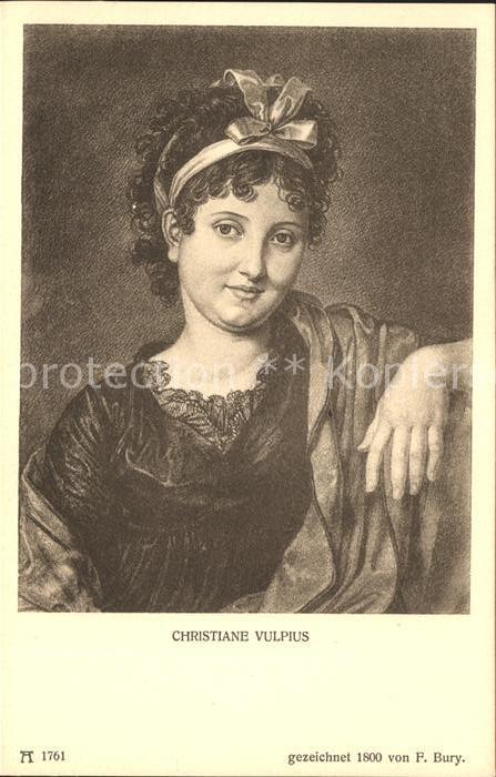 Goethe Johann Wolfgang von Christiane Vulpius F. A. Ackermann's Ve