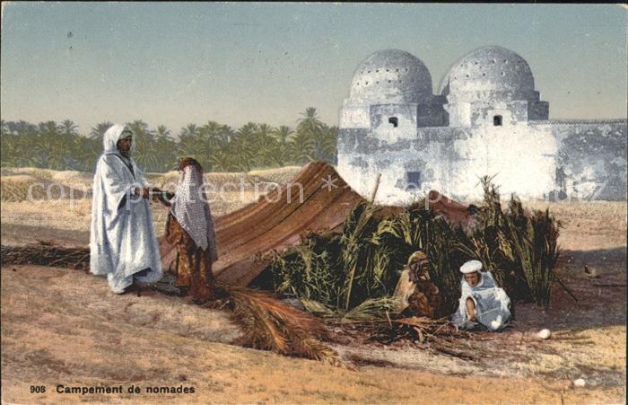 Nomaden Nomades Beduines Campement de nomades