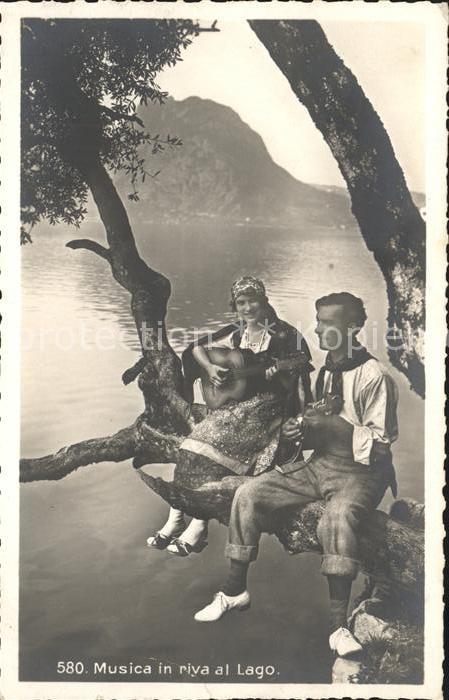 Gitarre Mandoline Musica in riva al Lago Baum