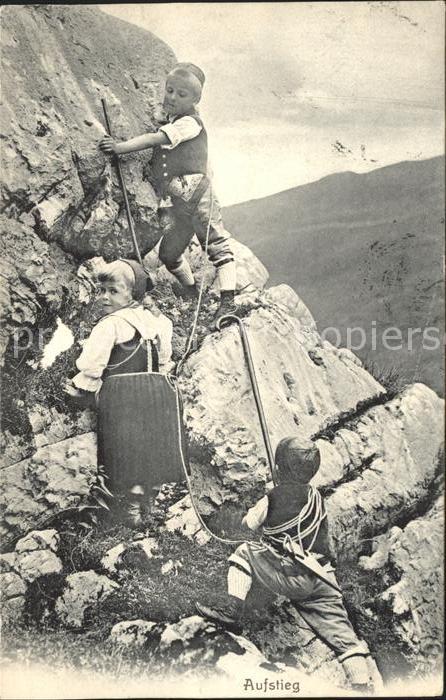 Bergsteigen Klettern Kinder Aufstieg