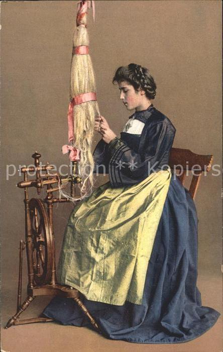 Spinnrad Mädchen Oberaargau