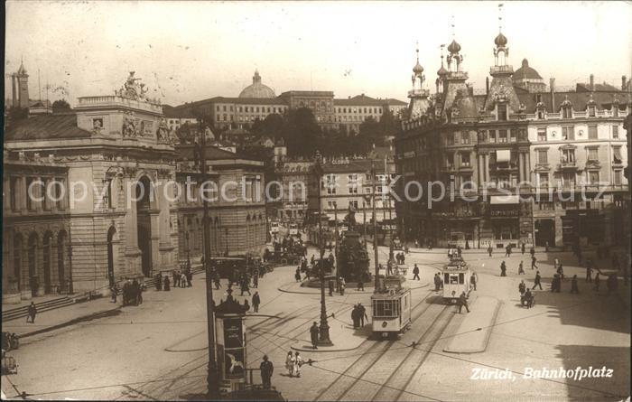 Strassenbahn Zürich Bahnhofplatz