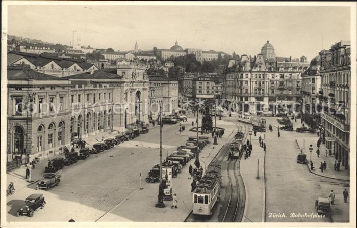 Strassenbahn Bahnhofplatz Zürich