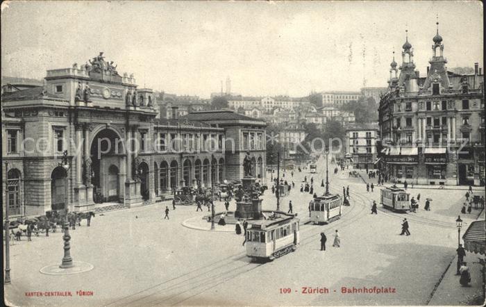 Strassenbahn Zürich Bahnhofplatz