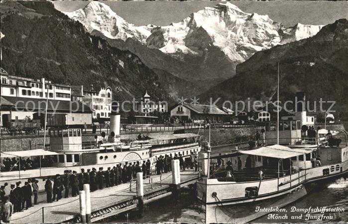 Dampfer Seitenrad Helvetia Interlaken Dampfschiffstation