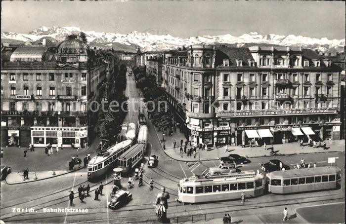 Strassenbahn Bhanhofstrasse Zuerich