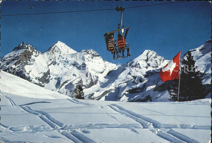 Sessellift Kandersteg-Oeschinen Bluemlisalpgruppe Fruendenhorn