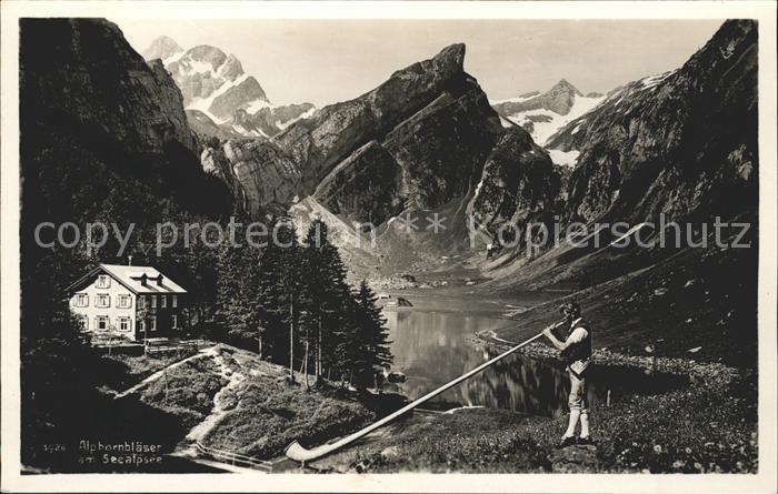 Alphorn Alphornbläser Seealpsee
