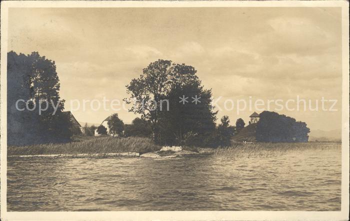 Foto Gaberell J. Nr. 2351 An der Insel Ufenau