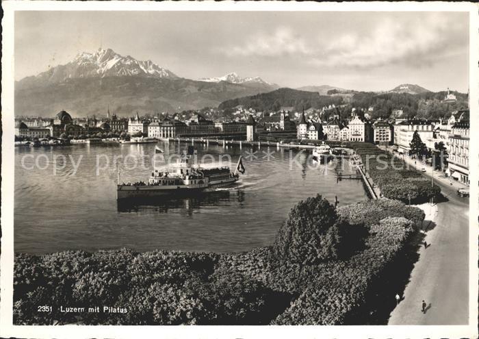 Dampfer Seitenrad Viktoria Luzern Pilatus