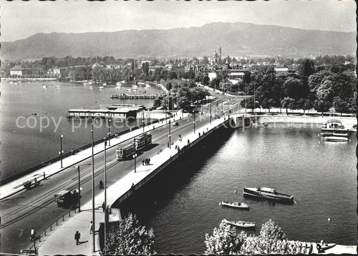 Strassenbahn Quaibrücke Bürkliplatz Zürich