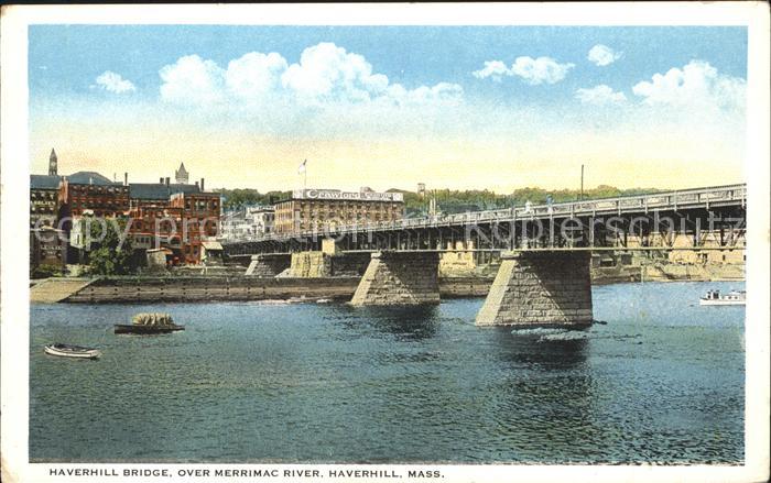 Haverhill Massachusetts Haverhill Bridge over Merrimac River