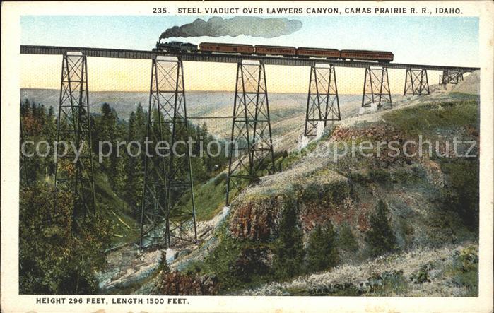 Idaho City Steel Viaduct over Lawyers Canyon Camas Praire R.