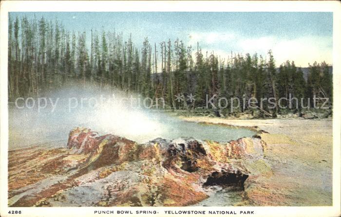 Yellowstone National Park Punch bowl spring Yellowstone national park