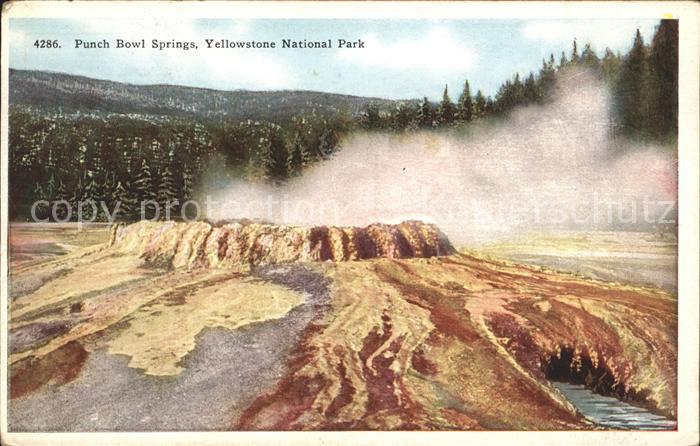 Yellowstone National Park Punch bowl springs yellowstone national park