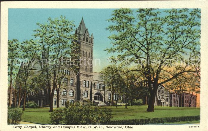 Delaware Ohio Gray Chapel Library Campus View