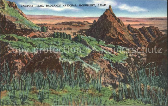 South Dakota US-State Vampire peak Badlands national monument