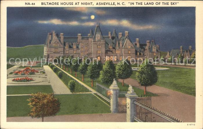 Asheville Biltmore House at night