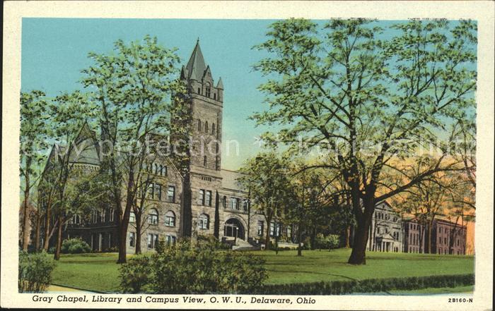 Delaware Ohio Gray Chapel Library Campus View