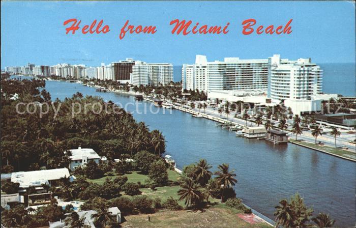Miami Beach Air view showing the newest luxurious hotel