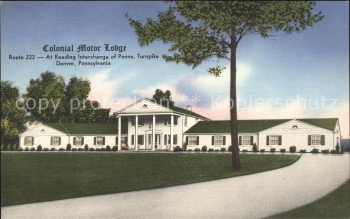 Denver Pennsylvania Colonial motor lodge