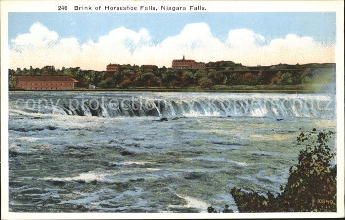 Niagara Falls Ontario Brink of Horseshoe Falls