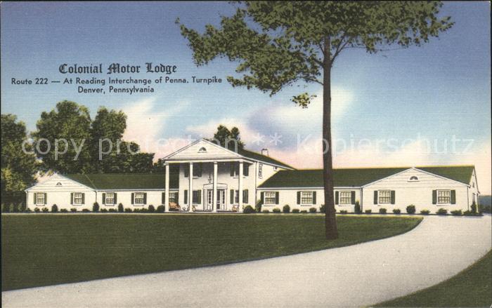 Denver Pennsylvania Colonial motor lodge