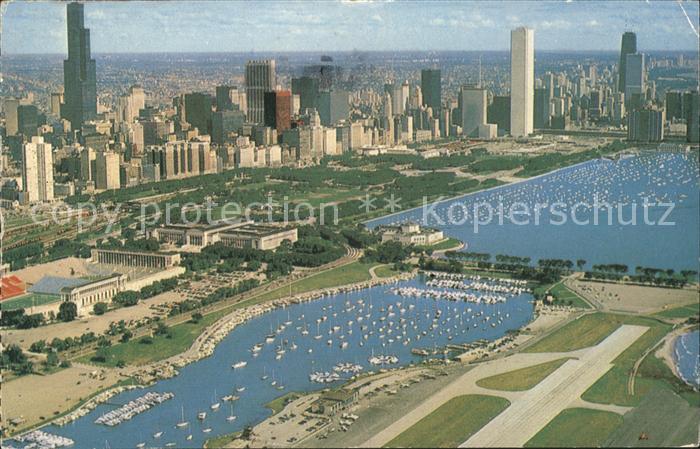 Chicago Illinois Fliegeraufnahme