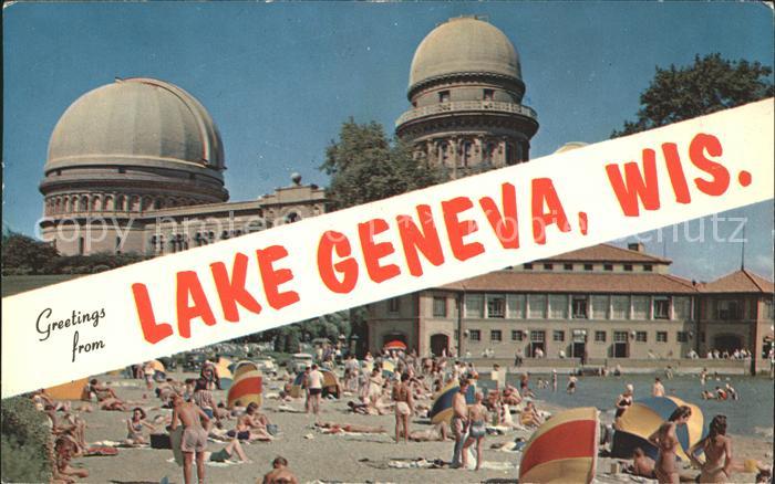 Lake Geneva Wisconsin Yerkes Observatory Municipal Bathing Beach