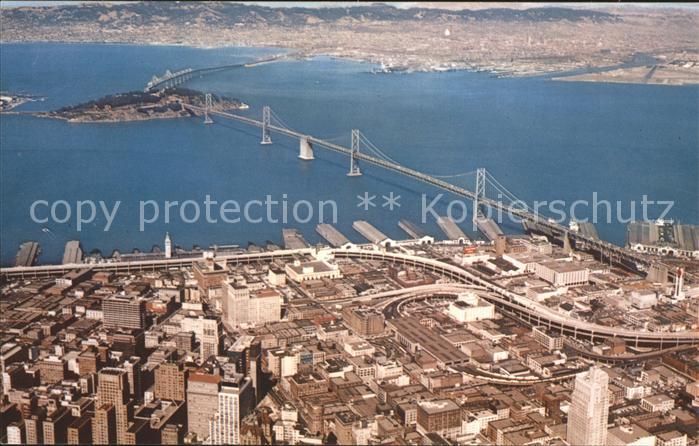 San Francisco California Bay Bridge Oakland Bridge