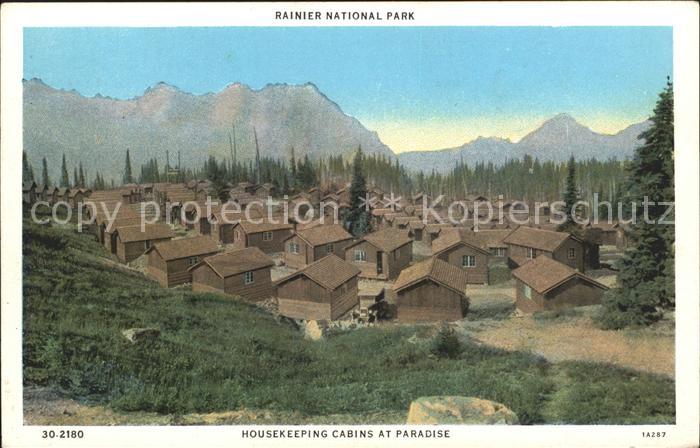 Washington US-State Mount Rainier National Park Housekeeping cabins at Paradise