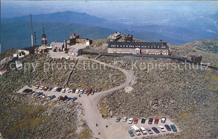 White Mountains New Hampshire Fliegeraufnahme Summit House Hotel U.S. Weather Ob